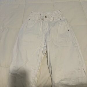 Zara cinched waste jeans